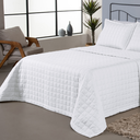 Ver imagem 2 de Kit Cobre Leito Casal Queen Matelado Dupla Face Soft 3 Pçs Branco