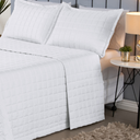 Ver imagem 6 de Kit Cobre Leito Casal Queen Matelado Dupla Face Soft 3 Pçs Branco