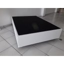 Ver imagem 1 de Base Cama Box Premium Corino Branco Casal 138x188x032