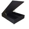 Cama Box Baú Bipartido Queen 158x198x040 Premium Corino Preto - 1