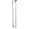 Puxador Inox U Para Porta Pivotante Alto Brilho 1.60 metro - 3