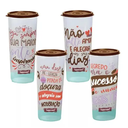 Ver imagem 1 de Tupperware Kit 4 Copos Tumbler 470ml com Tampa Tupperware Kit 4 Copos Tumbler 470ml com Tampa