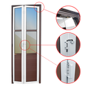 Ver imagem 2 de Porta Alumínio Camarão Lambril/Vidro D.L25 Mix Corten 70 V.Refl.Brimak
