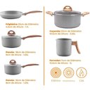 Ver imagem 6 de Conjunto de Panelas Ceramic Life Easy Brinox 5 Peças