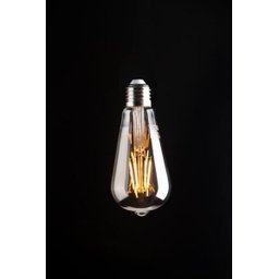 Lâmpada filamento de LED Edson retro vidro tam. Padrão smoky - 2