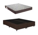 Ver imagem 1 de Cama Box Casal Bipartido Iso 150 Espuma D45 138x188 Marrom - Ortobom