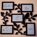 Ver imagem 1 de Porta Retrato de Parede em MDF - Cor Preta