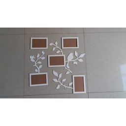 Porta Retrato de Parede em MDF - Cor Preta - 7
