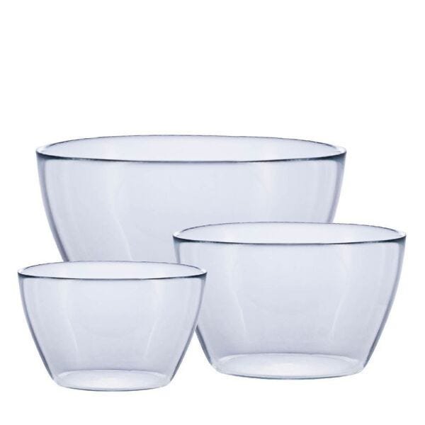 Conjunto de Saladeira - Fruteira Bowl Tropical 3 Pcs Ruvolo - 1