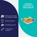 Ver imagem 3 de Saladeira Quadrada de Vidro Milão M Vidro 1,2l para Saladas e Maionese - Ruvolo