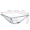 Ver imagem 2 de Saladeira Quadrada de Vidro Milão M Vidro 1,2l para Saladas e Maionese - Ruvolo