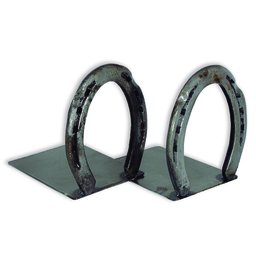 Kit 2 Aparador de Livros Suporte Decorativo Ferradura Verniz - 1