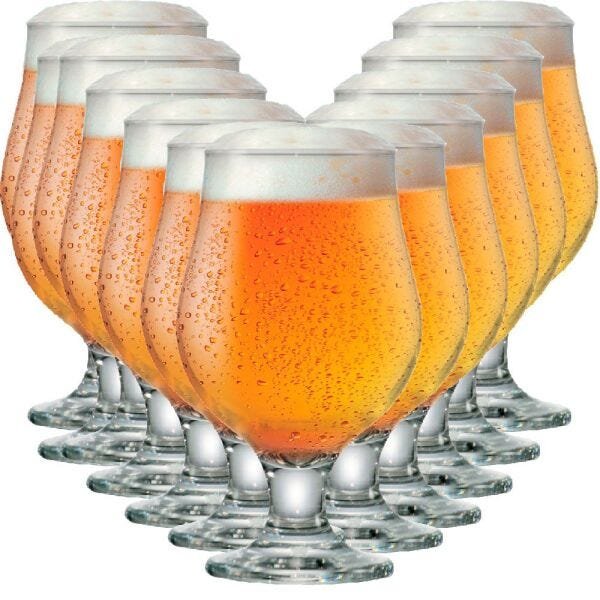 Jogo de Taças de Cerveja Beer Master Vidro 380ml 12 pcs - 1