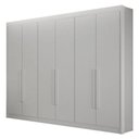 Ver imagem 1 de Guarda Roupa 6 Portas Diamante Gold Branco - Leifer Móveis