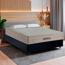 Ver imagem 5 de Cama Box Casal Sintético Cremil + Colchão Molas Ensacadas Airprime 138x188x65cm Cor:preto