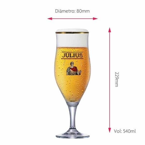 Jogo de Taças de Cerveja Frases Lubzer Pokal Cristal 540ml - 3