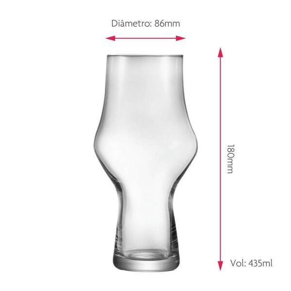 Jogo de Copos de Cerveja Craft Beer Cristal 495ml - 3