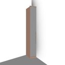 Ver imagem 2 de Guarda Roupa 1 Porta 428mm com Prateleiras Setiba Plus Rimo Carvalho/fendi