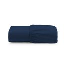 Ver imagem 1 de Lençol Premium Soft Avulso de Baixo Casal King com Elástico Micropercal 600 Fios Azul Marinho