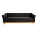 Ver imagem 1 de Sofá Chesterfield Aruan 2m - Suede Preto / Móveis, Recepção, Decoração, Sala