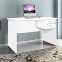 Ver imagem 1 de Escrivaninha 2 Gavetas com Chave 120cm Taurus J&a Móveis Branco
