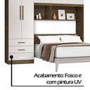 Ver imagem 3 de Guarda Roupa com Cabeceira Casal J&a Cancún 5 Portas 3 Gavetas Jequitibá Off White