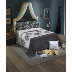 Kit Colcha Harry Potter Piquet Solteiro 2 peças Dohler 24645 - 1