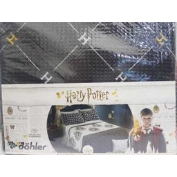 Kit Colcha Harry Potter Piquet Solteiro 2 peças Dohler 24645 - 2