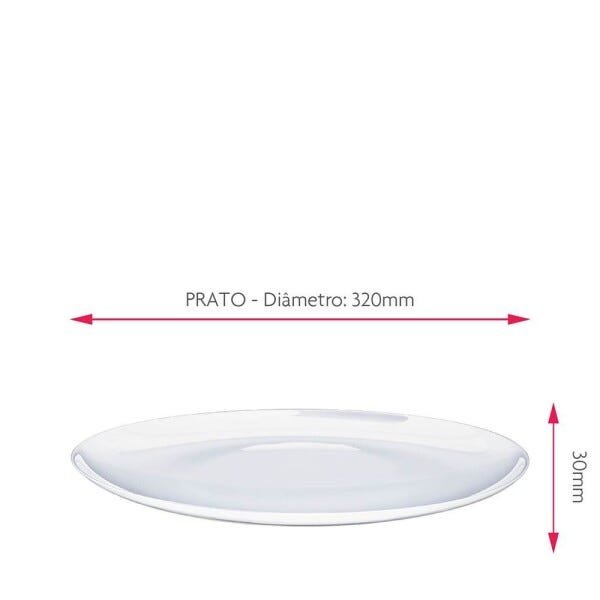 Prato de Vidro Opaline Branco White com Tampa Ruvolo - 4