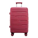 Ver imagem 1 de Mala Média 23kg em Polipropileno Rodas 360º Cadeado Tsa Gladiador P2m:cereja