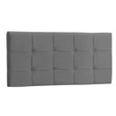 Ver imagem 2 de Cabeceira Painel King 195 Cm Suede Cinza Ana luisa - MV Estofados