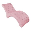 Ver imagem 2 de Recamier Divã Espreguiçadeira para Sala Cliníca Elisa Suede Cor:rosê