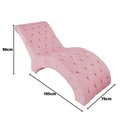 Ver imagem 3 de Recamier Divã Espreguiçadeira para Sala Cliníca Elisa Suede Cor:rosê