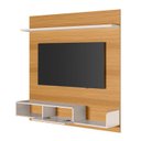Ver imagem 5 de Painel Bancada Suspensa Estante Evo p/ TV 55" - HB Móveis:Cinamomo/Off White