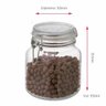Pote Hermético de Vidro com Trava M Vidro 1150ml Ruvolo - 2