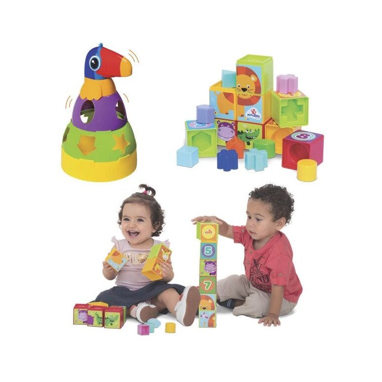 Kit de Brinquedos Educativos para Bebês Mercotoys