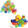 Kit de Brinquedos Educativos Barco + Cubinhos 5 em 1 - 1