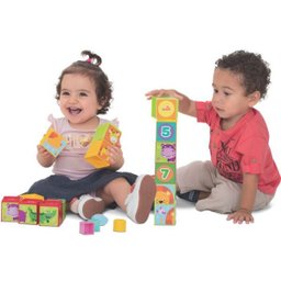 Kit de Brinquedos Educativos Cubinhos 5 em 1 + Empilha - 2