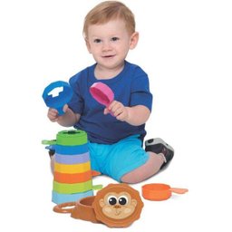Kit de Brinquedos Educativos Cubinhos 5 em 1 + Empilha - 4