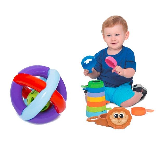 Kit de Brinquedos para Bebês de 6 meses - 1