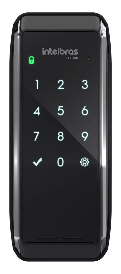 Fechadura Eletrônica Digital Fd 1000 Intelbras Cor Preto