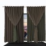 Cortina Sala e Quarto 6,50x2,40 Tecido Blackout Ana Marrom - 1
