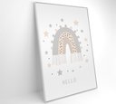 Ver imagem 2 de Quadro Infantil Boa Noite Estrelas Decor&quadros Arte022 80x120 Cm Adesivo Fotográfico