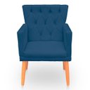 Ver imagem 1 de Poltrona Capitonê Clássica Confortável para Sala e Quarto Ana Suede