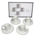 Ver imagem 2 de Jogo de 4 Xícaras de Café com Pires de Porcelana Ramoudie da L' Hermitage