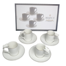 Jogo de 4 Xícaras de Café com Pires de Porcelana Ramoudie da L' Hermitage - 2