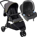 Ver imagem 1 de Carrinho de Bebe com Bebe Conforto Burigotto Cr3 Gray Neon