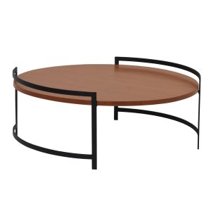 Mesa De Centro Apoio Decoração Sala Mesinha Redonda De Ferro Lia