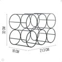 Ver imagem 3 de Adega de Vinho de Mesa Porta 6 Garrafas Empilhável de Aço