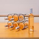 Ver imagem 2 de Adega de Vinho de Mesa Porta 6 Garrafas Empilhável de Aço